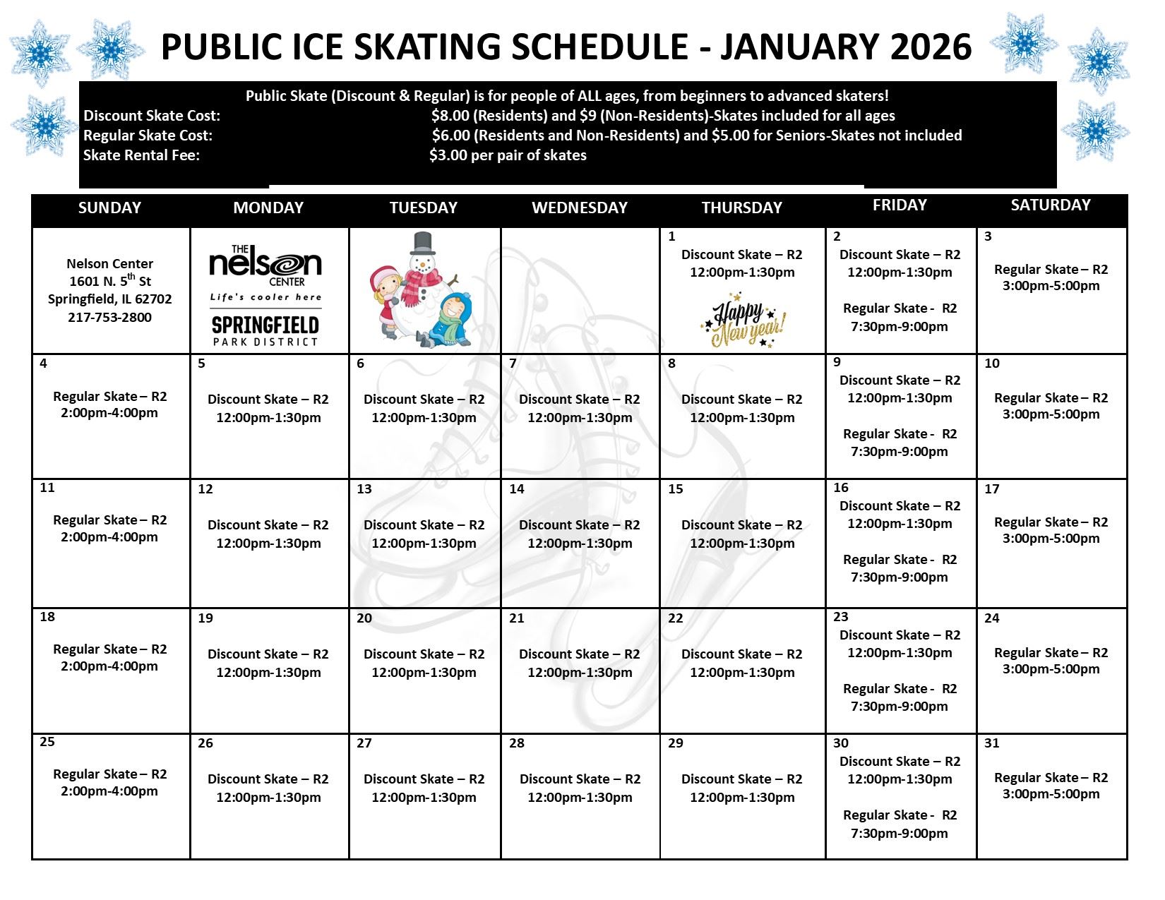 Public Skate January 2026
